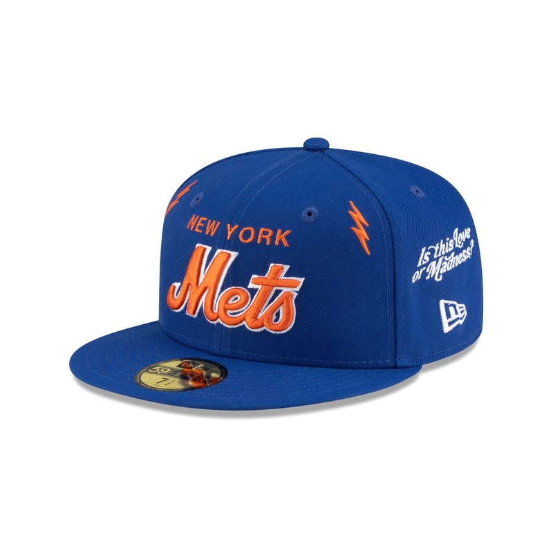 Diet Starts Monday x New York Mets Lightening Bolts 59FIFTY Fitted Hat 7