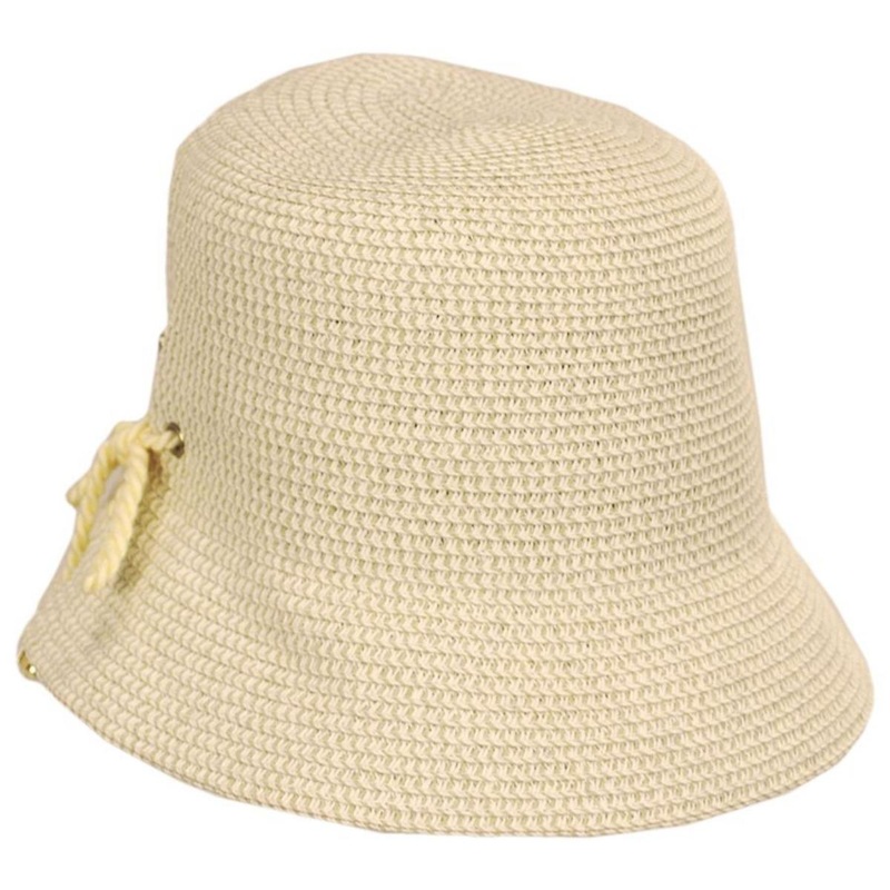 Edwina Toyo Straw Bucket Hat NATURAL ONE SIZE FITS MOST