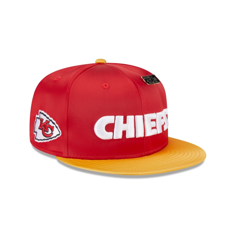 Kansas City Chiefs Spring Satin 59FIFTY Fitted Hat 7