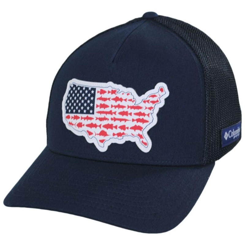 PFG Statetriot Mesh Flexfit Fitted Baseball Cap COLLEGIATE NAVY S/M