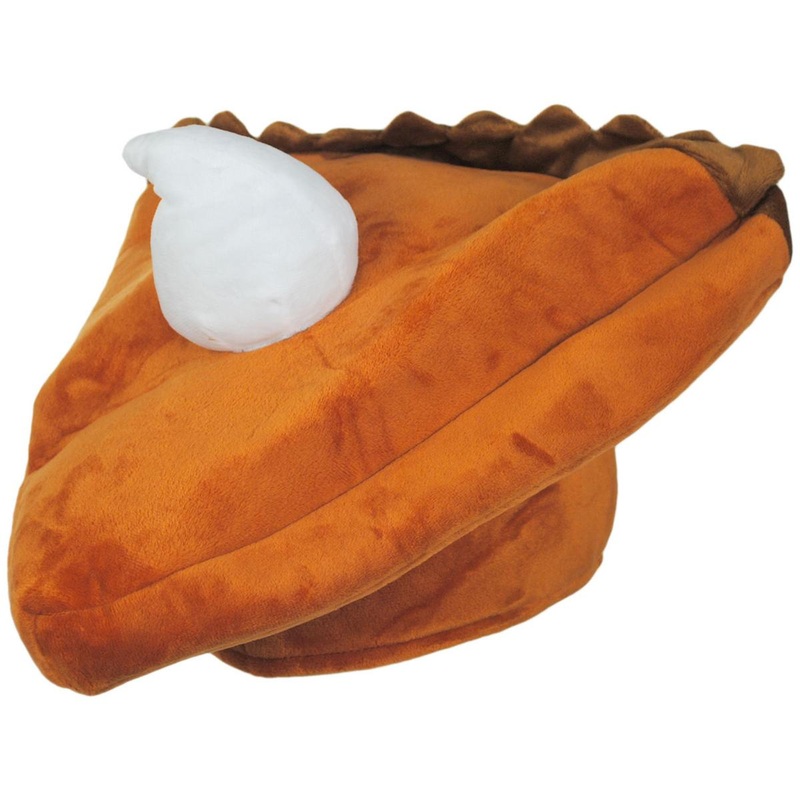 Pumpkin Pie Slice Hat RUST ONE SIZE FITS MOST