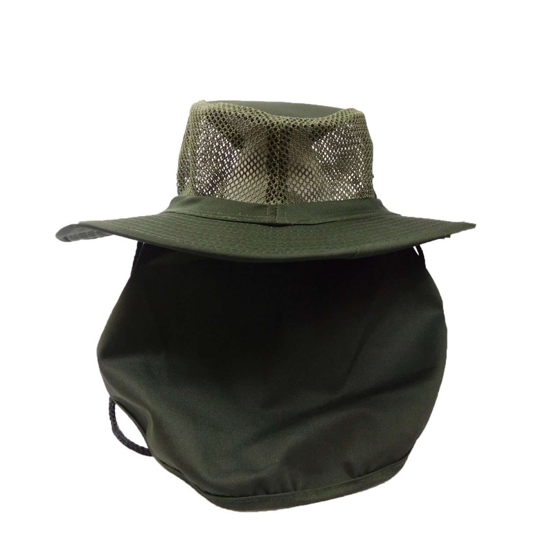 Safari Hat with Mesh Crown Forest green S