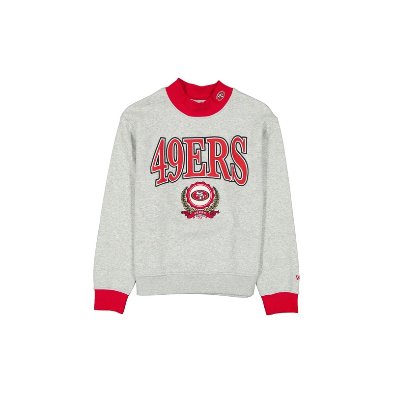San Francisco 49ers Throwback Prep Women’s Mockneck Sweatshirt XS