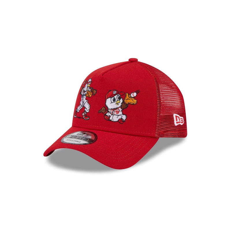 Washington Nationals Generation Mascots 9FORTY A-Frame Trucker Hat One Size