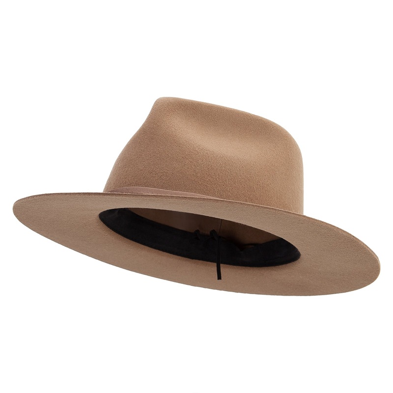 Women’s Stiff 2.75″ Brim Pinched Fedora Pecan One Size