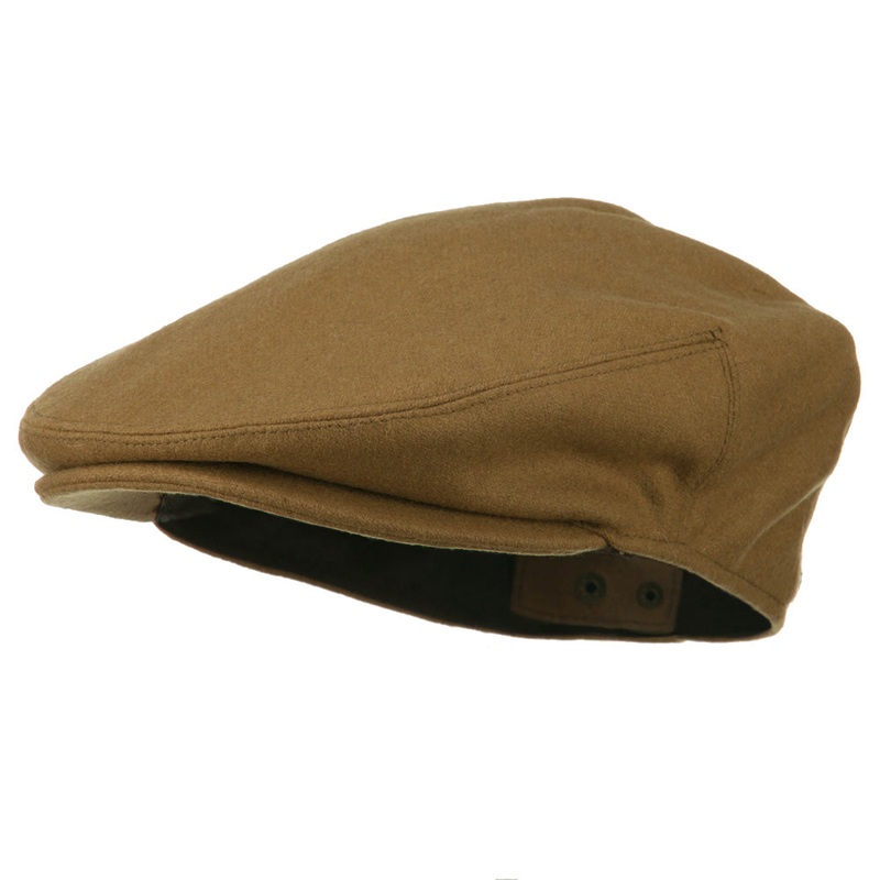 Wool Blend Ivy Cap Men’s Hat Dark Grey One Size