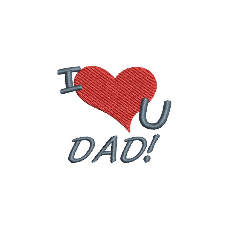 Words of I Love U DAD Default Title One Size