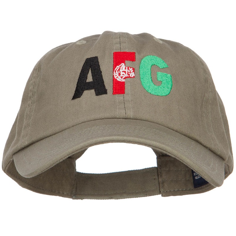 Afghanistan Embroidered Low Profile Cap Olive One Size