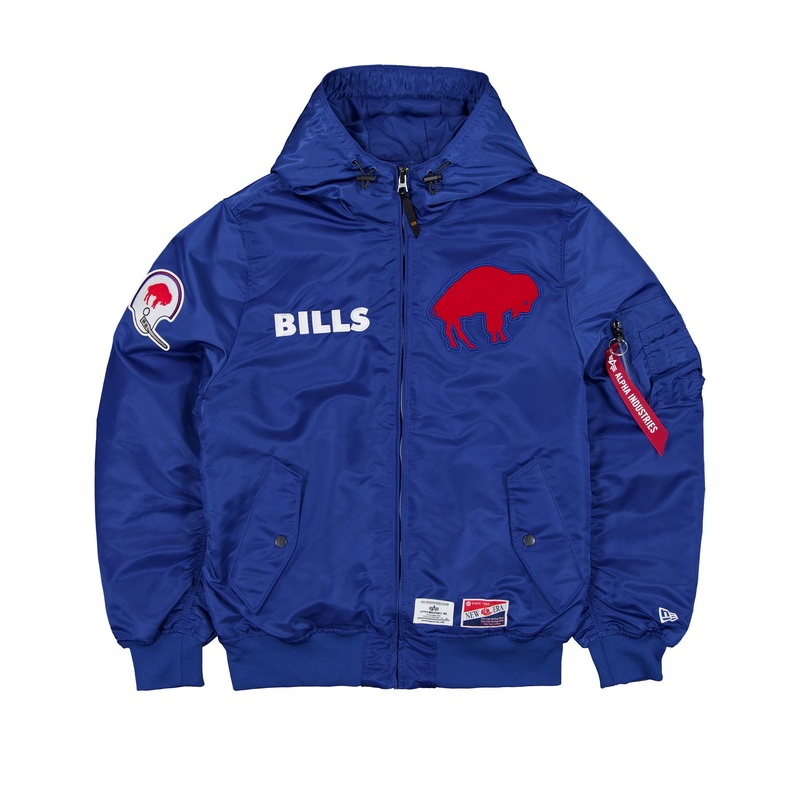 Alpha Industries x Buffalo Bills Historic L-2B Hooded Bomber Jacket S