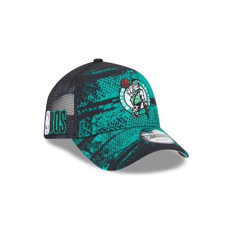 Boston Celtics 2024 Tip-Off 9FORTY A-Frame Trucker Hat One Size