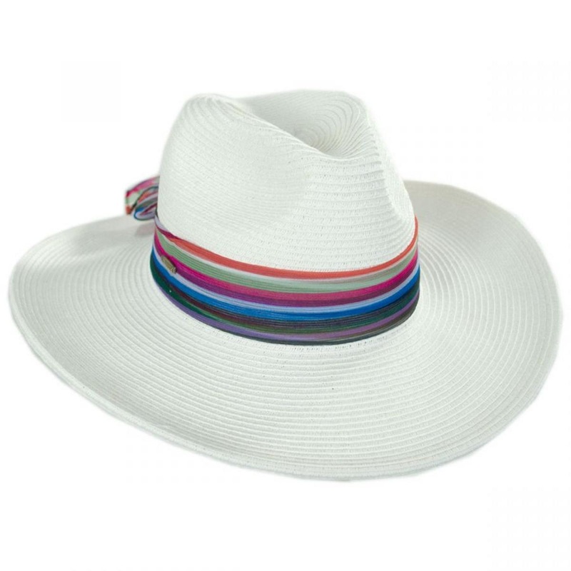 Horizon Toyo Braid Straw Fedora Hat WHITE ONE SIZE FITS MOST
