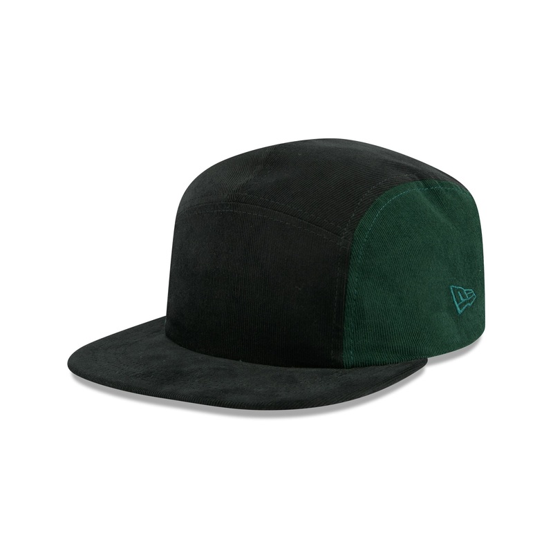 New Era Cap Black Emerald Cord Camper Strapback Hat OSFM