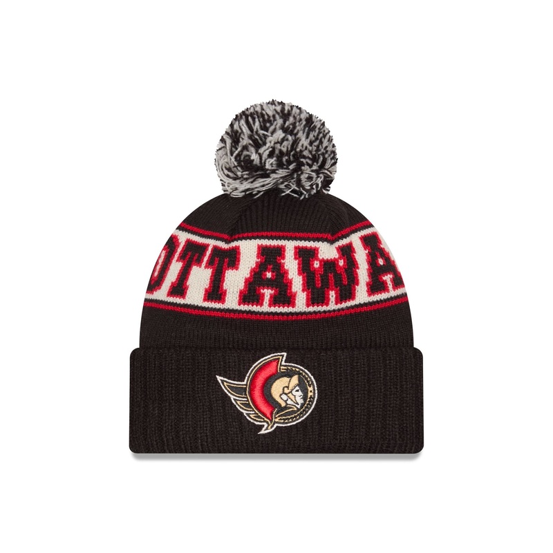 Ottawa Senators Retro Pom Knit Hat One Size