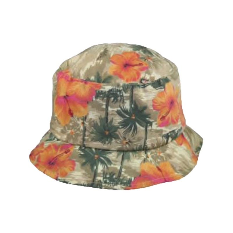 Small Heads Palm Tree Bucket Hat – Jeanne Simmons Hats Tan XS