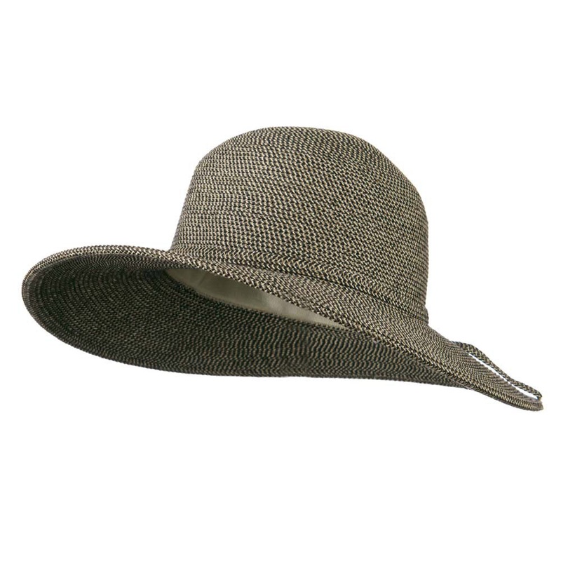 UPF 50+ Cotton Paper Braid Self Tie Hat White One Size