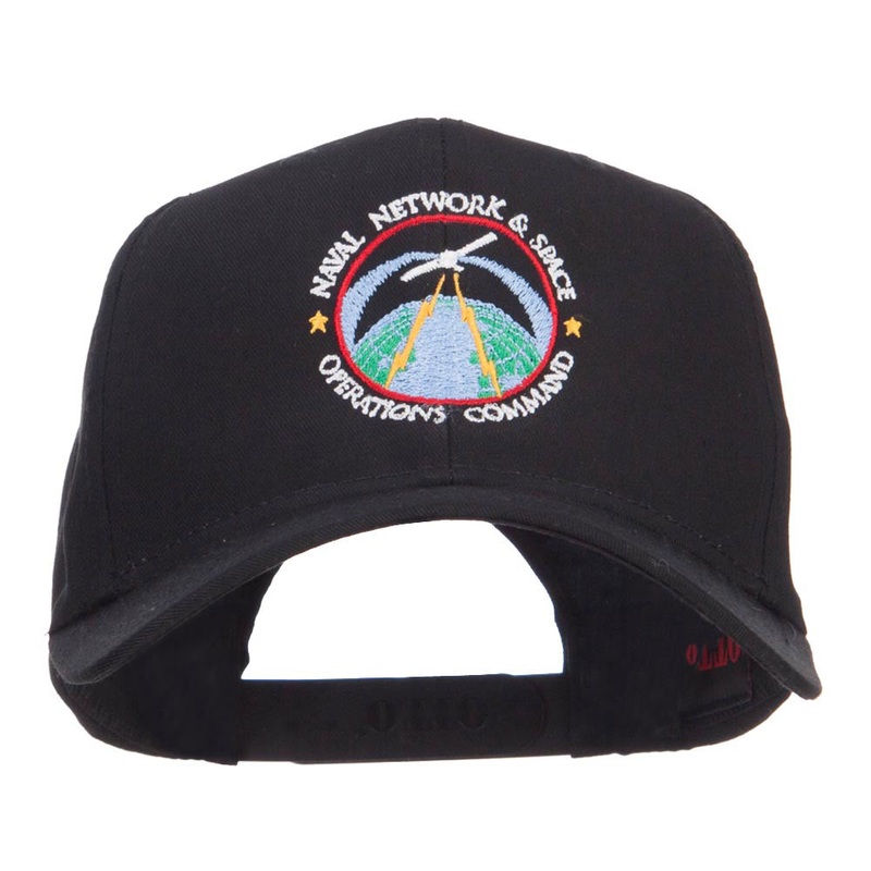 US Navy Naval Space Embroidered Cap Black One Size