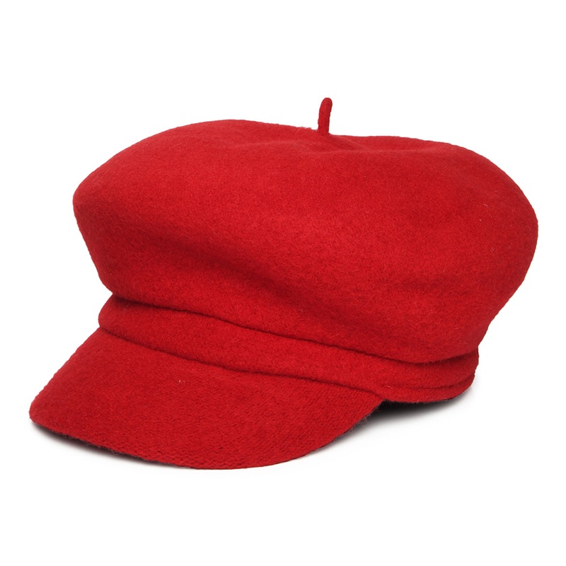 Whiteley Hats Vanessa Wool Baker Boy Cap – Berry 1-Size