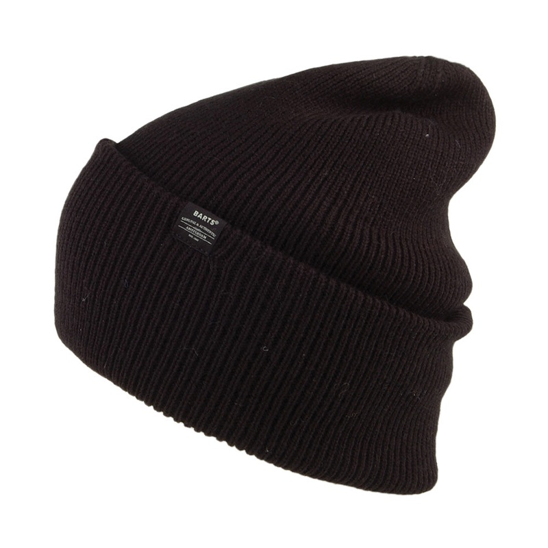 Barts Hats Haveno Big Cuff Beanie Hat – Black 1-Size