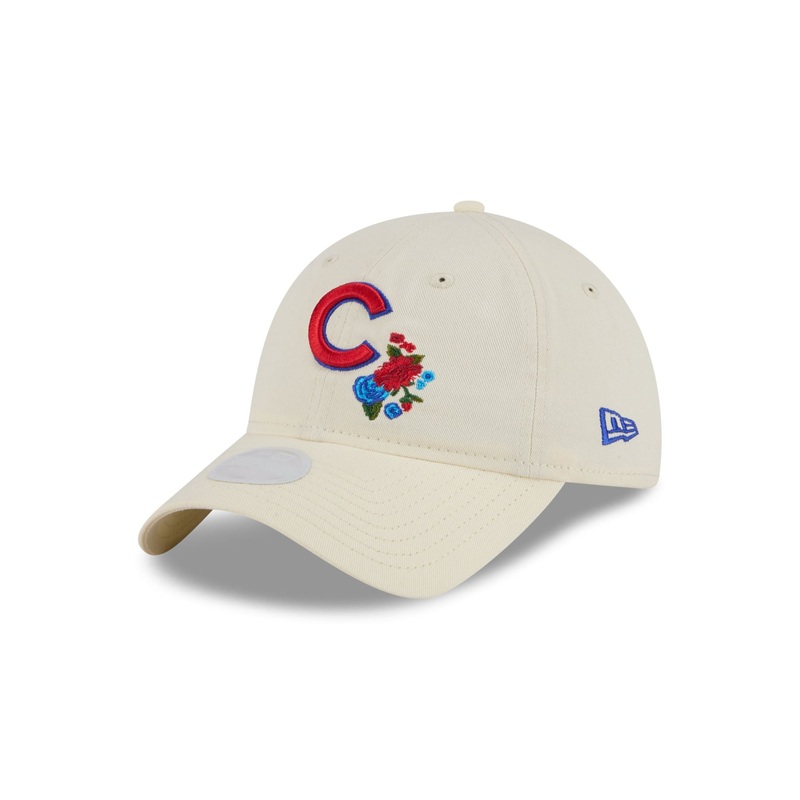 Chicago Cubs Women’s Floral Stitch 9TWENTY Adjustable Hat One Size
