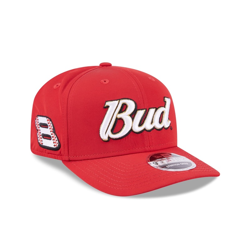 Dale Earnhardt Jr. x Budweiser Red 9SEVENTY Stretch-Snap Hat One Size