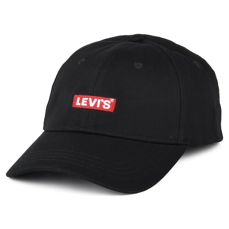 Levi’s Hats Baby Tab Logo Baseball Cap – Black Adjustable