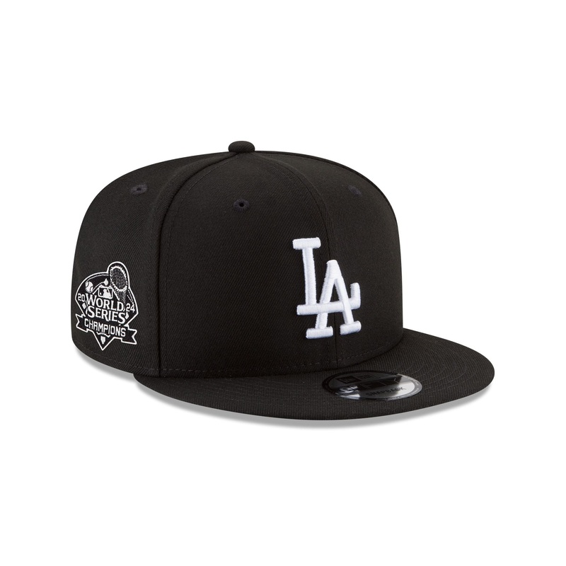 Los Angeles Dodgers World Series Champions Black 9FIFTY Snapback Hat One Size