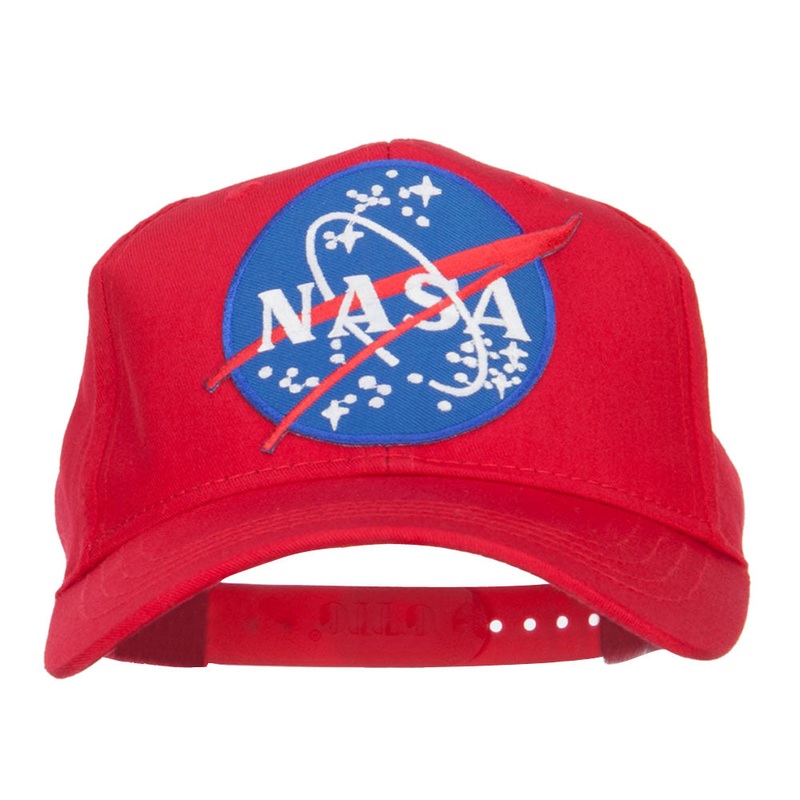 Lunar Landing NASA Patched Youth Cap Red One Size