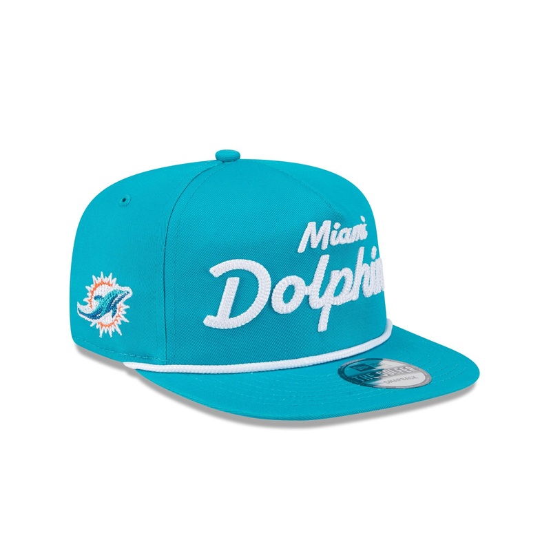 Miami Dolphins Team Text Golfer Hat One Size
