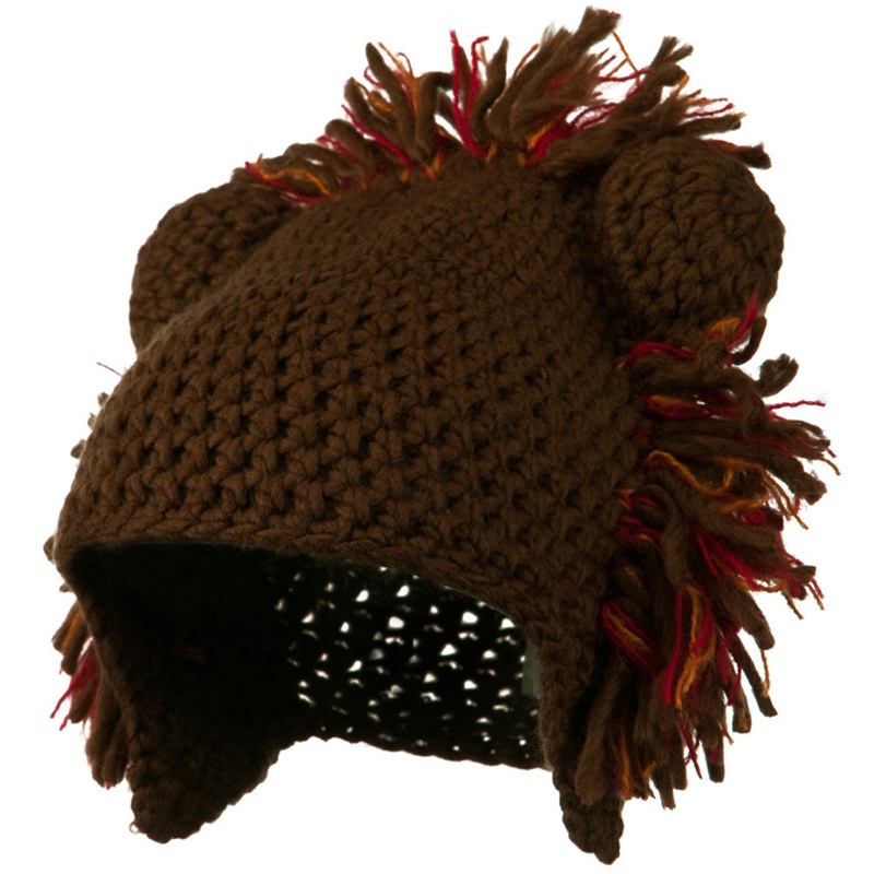 Toddler Acrylic Animal Ear Beanie Lion One Size
