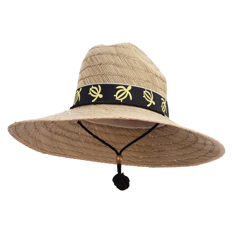 Turtle Band Lifeguard Straw Hat Turtle One Size