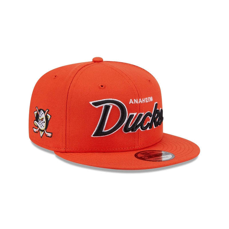Anaheim Ducks Script 9FIFTY Snapback Hat One Size