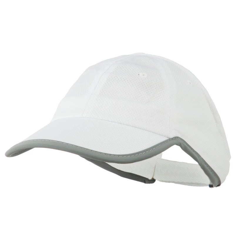 Athletic Mesh Ponytail Cap White One Size