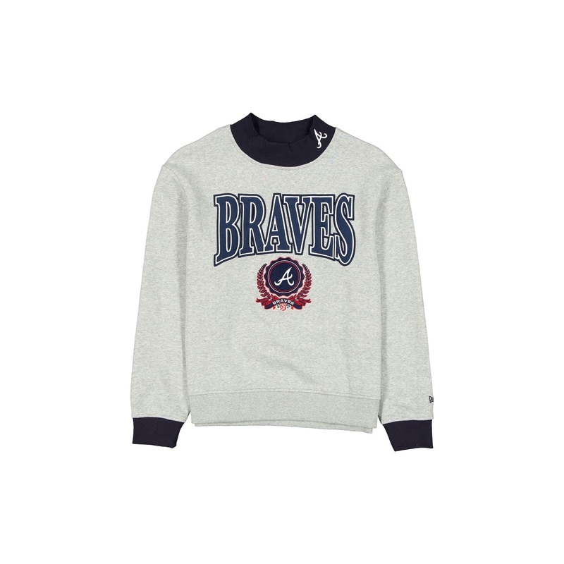 Atlanta Braves Throwback Prep Women’s Mockneck Sweatshirt XS