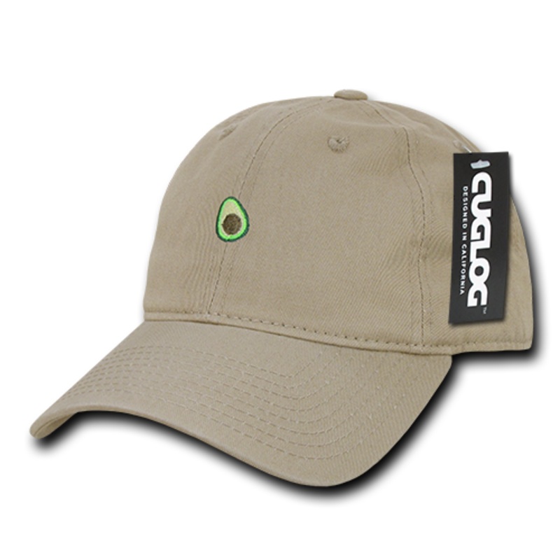 Avocado Guacamole Baseball Cap Dad Hat, 100% Cotton, Khaki Khaki