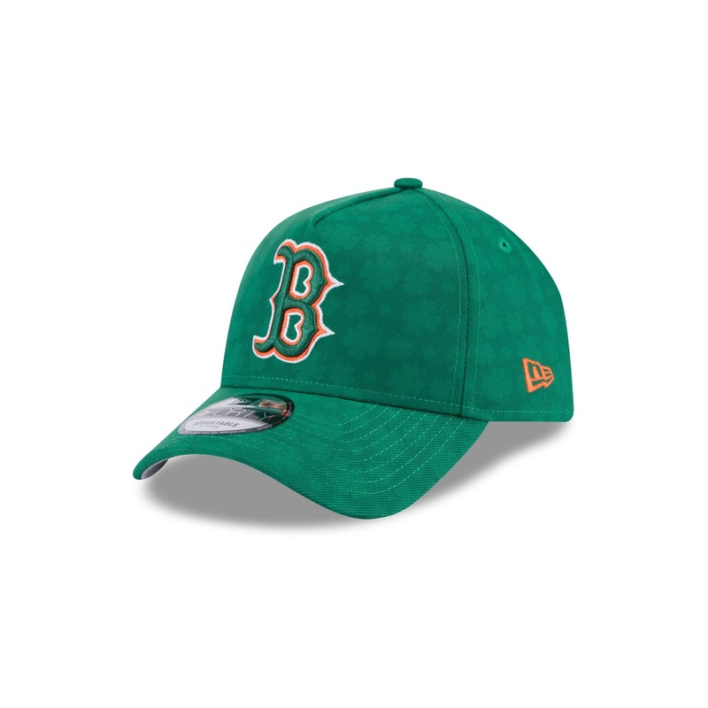 Boston Red Sox St. Patrick’s Day 2025 9FORTY A-Frame Snapback Hat One Size