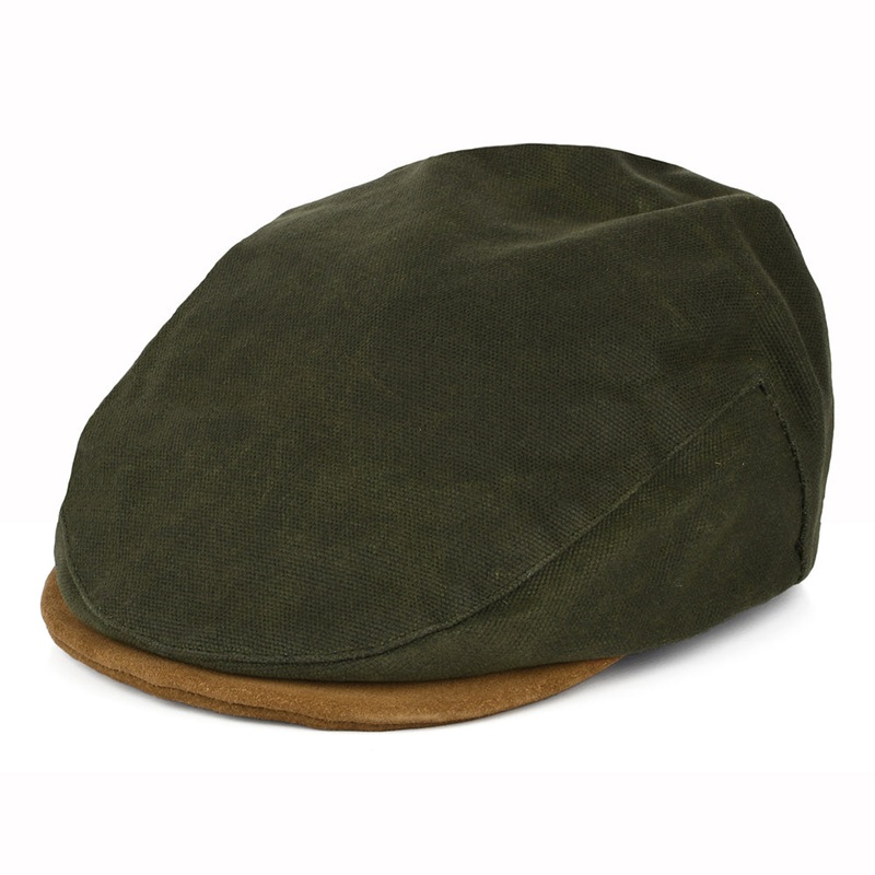 Brixton Hats Hooligan Flat Cap – Olive-Tan Small-56cm