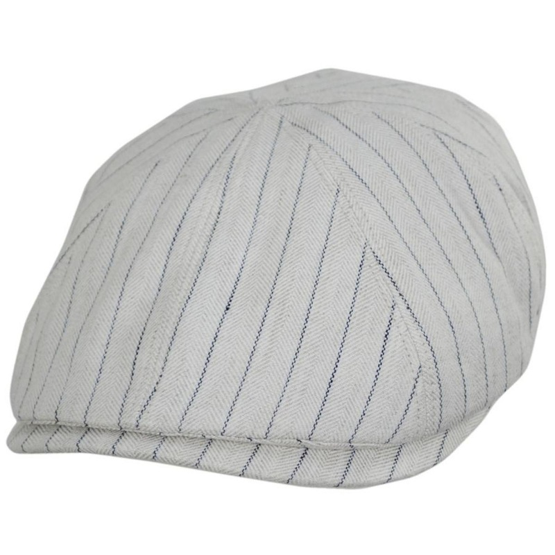 Leif Linen Cotton Pub Ivy Cap CREAM STRIPE S