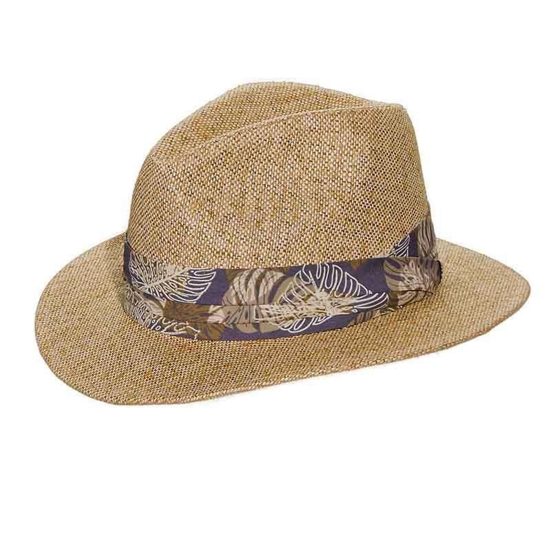 Matte Toyo Safari Hat with Tropical Band – DPC Global Natural Small/Medium