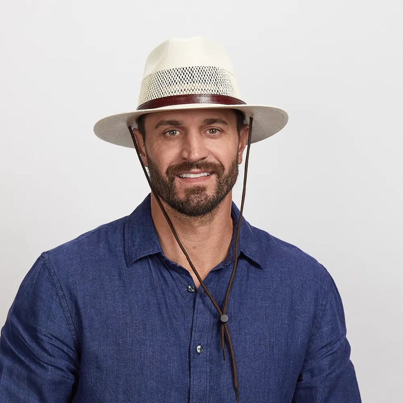 Milan | Mens Firm Straw Fedora Hat Cream SM