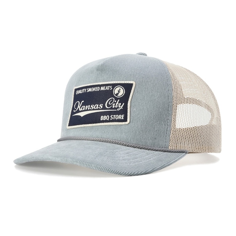 Richardson 930 Troutdale Corduroy Trucker Hat Amber Gold/Navy