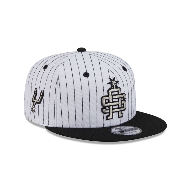 San Antonio Spurs Deceptor Pinstripe 9FIFTY Snapback Hat One Size