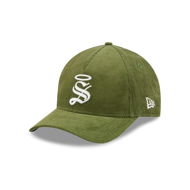 Santos Laguna Olive Corduroy 9FORTY M-Crown Snapback Hat One Size
