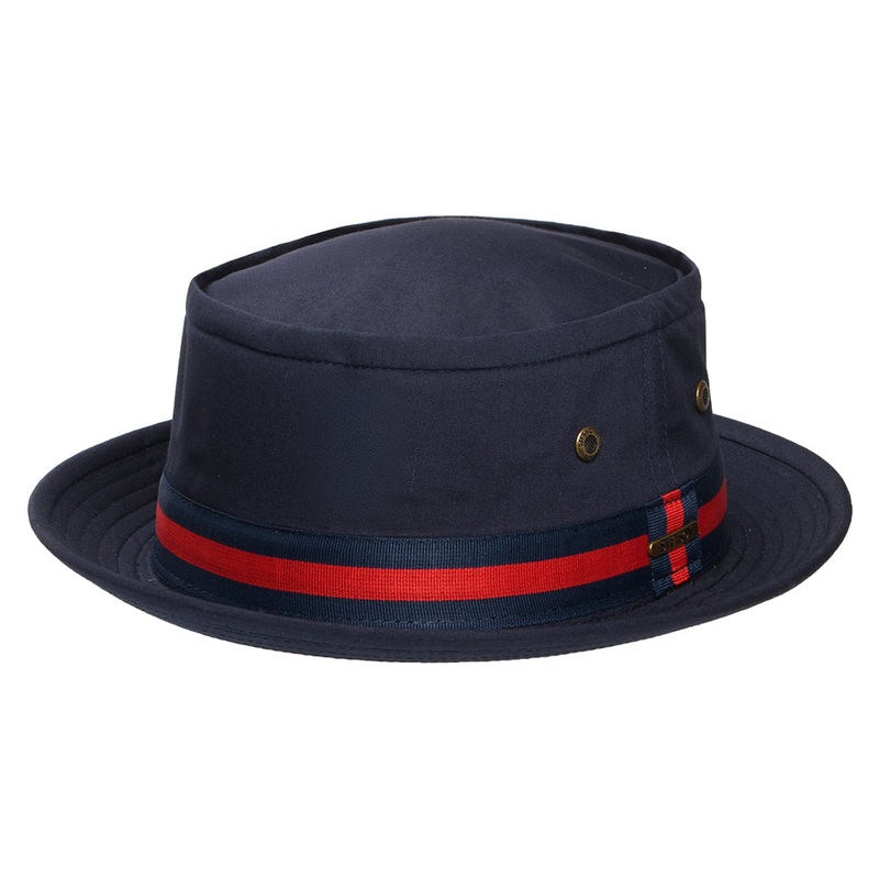 Stetson Hats Fishermans Bucket Pork Pie Hat – Dark Navy S