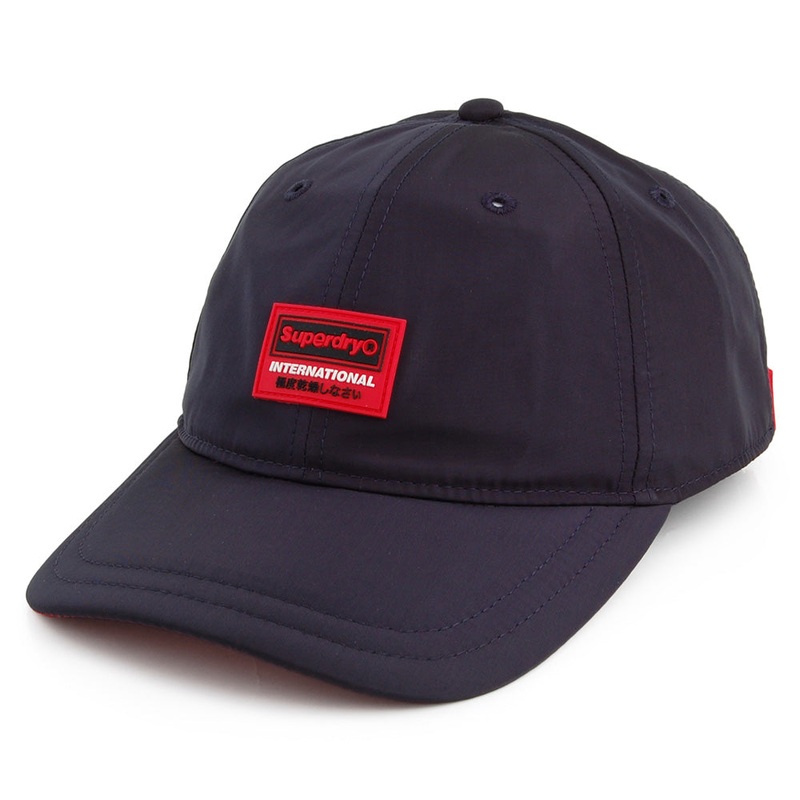 Superdry Hats Super International Baseball Cap – Navy Blue Adjustable