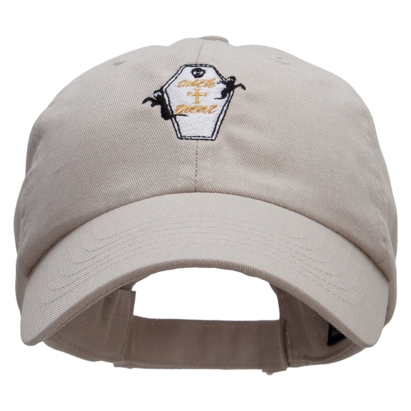 Trick or Treat Coffin Low Profile Washed Cap Khaki One Size