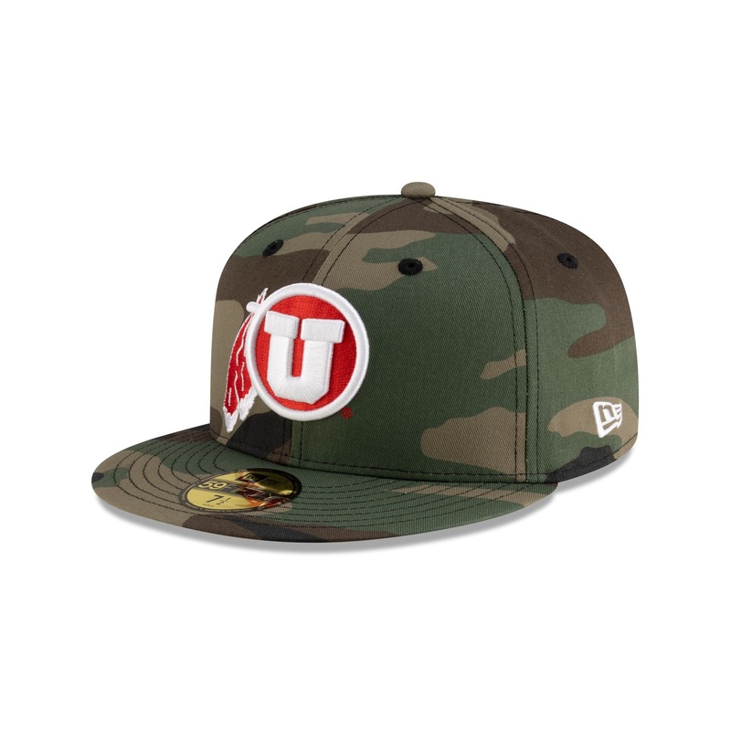 Utah Utes Woodland 59FIFTY Fitted 7
