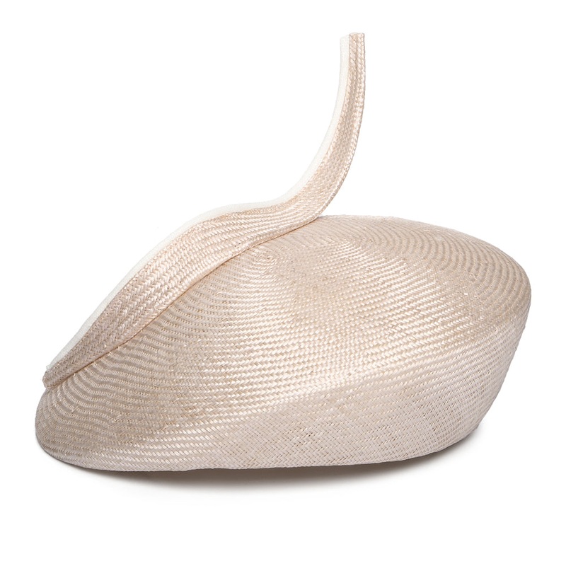 Whiteley Hats Luna Straw Pillbox Hat – Beige-Ivory 1-Size