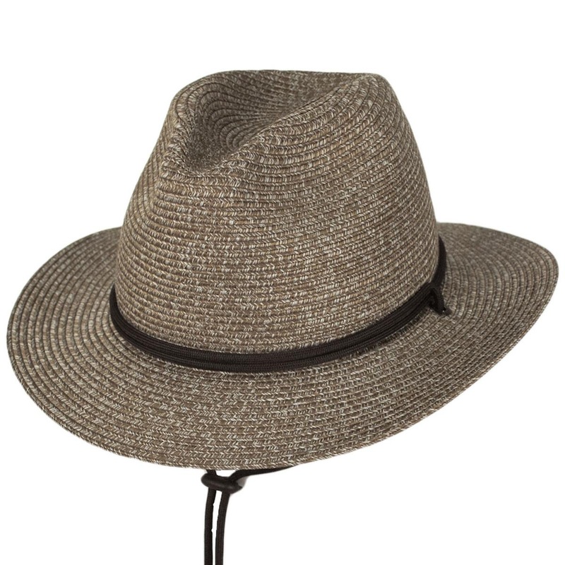 Odyssey Poly Braid Aussie Fedora Hat KHAKI S