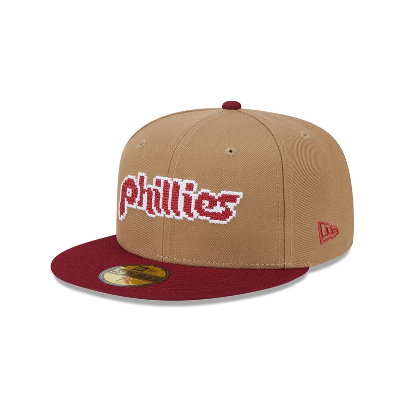 Philadelphia Phillies Classic 8-Bit Wordmark 59FIFTY Fitted Hat 7