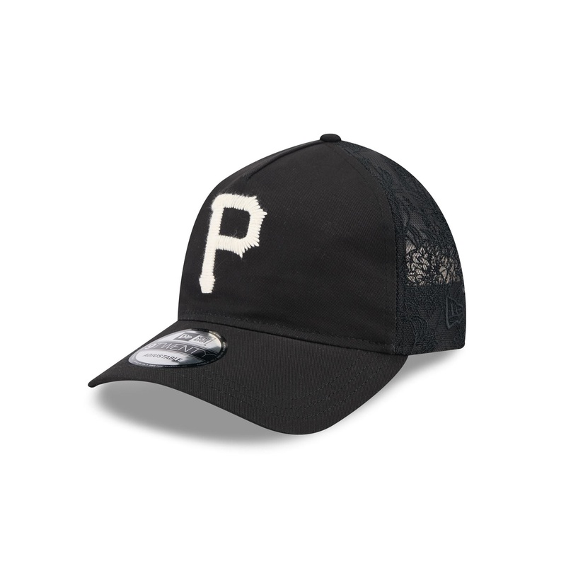 Pittsburgh Pirates Embroidered Mesh 9TWENTY A-Frame Adjustable Hat One Size